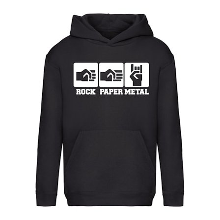 Rock Paper Metal - Hoodie / Tröja - BARN