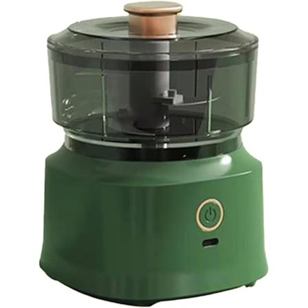 Elektrisk kötthackare kvarn blandare med blad i rostfritt stål, elektrisk köksmaskin för köttslipning, blandning (grön)