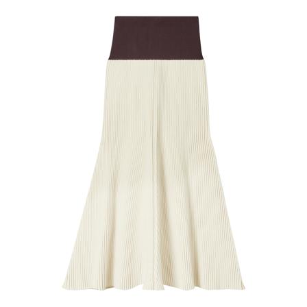 Tory Burch, Midi Skirts Beige, Dames, Maat:S
