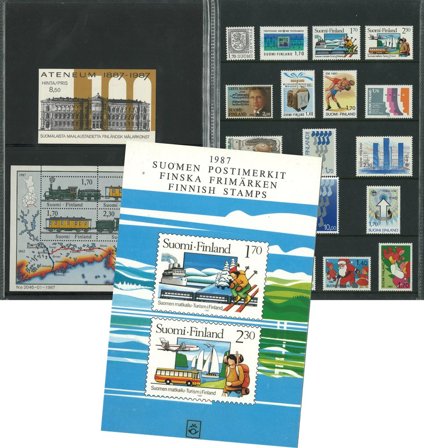 Finland - Årsmappe 1987 - Postfrisk