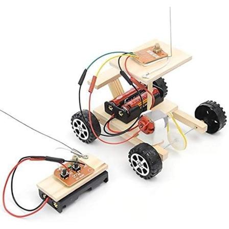 Samlebilmodel, DIY Samlet RC Bil Legetøj Elektrisk Fjernbetjening
