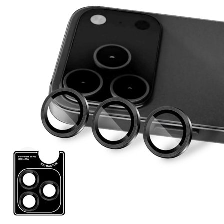 2-pak iPhone 17 Pro Max linsebeskyttelse kamerabeskyttelse i hærdet glas