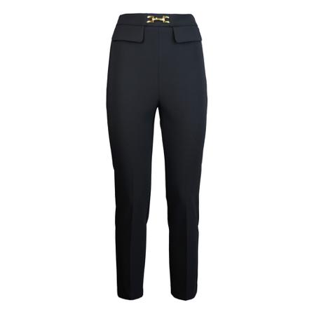 Elisabetta Franchi Trouser Black Sort, Dame Bukser