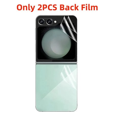 4-i-1 Hydrogel Film kompatibel med Samsung Galaxy Z Flip 5 Skärmskydd fram och bak Glas kompatibel med Galaxy Z Flip 6 ZFlip7 Flip7 Film Inte Glas