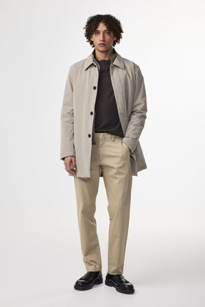 Theo 1420 Chino Herr Khaki Ekologisk Bomull