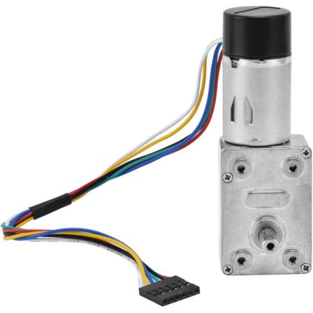 DC-snäckväxelmotor 15 mm dubbelaxlad hastighetsreduceringsenhet med kodare JGY-370DC12V 150RPM