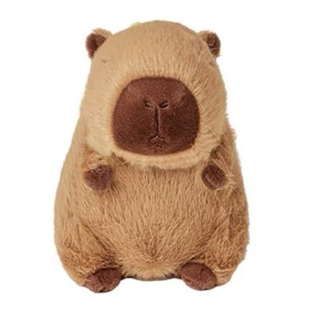 Simuleret Capybara Plyslegetøj med Skildpadderygsæk - Bomuldsfyldt Dyrefigur - Superblødt Plysdyr - Hængende Pynt