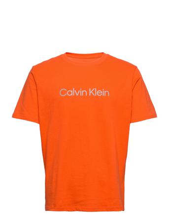 Pw - S/S T-Shirt T-shirts Short-sleeved Orange Calvin Klein Performance