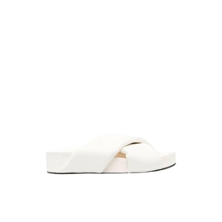 Jil Sander, Sandals Biały, Kobieta, Rozmiar: 36 EU