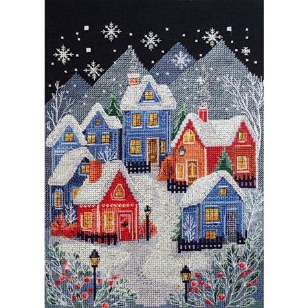 Broderikit Abris Art "Natten före jul" 19x26cm