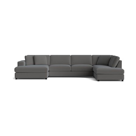 Oasis U-sofa, venstrevendt - Lisboa Antracit - 360x213x79 - Sofa, u-sofa