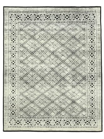 Hand Knotted Grass Rug 250X316 Green/Black