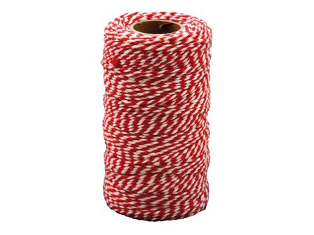 PLAYBOX Bomullsnöre röd och vit - Lyreco - Skola och förskola - Hobbymaterial - Tråd, snöre och snodd