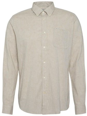 Barbour M's Nelson Tailored Shirt Stone
