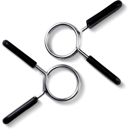 2 stk. 28 mm fjederlås til vægtskiver, håndvægtlås og klemme