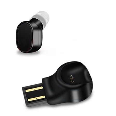 LESIRI X12 Bluetooth-headset Mini trådlösa öronsnäckor Bärbar USB magnetisk laddningsheadset Sport öronsnäcka headset för iPhone