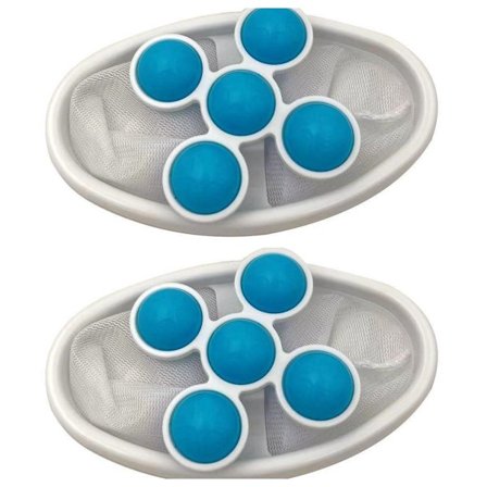 Vaskemaskine Flydende Fnugfilter Hårfanger 2 Pakke Blue