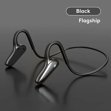 Sann trådlösa Bluetooth-hörlurar M-D8 Benledning Bälte Mikrofon