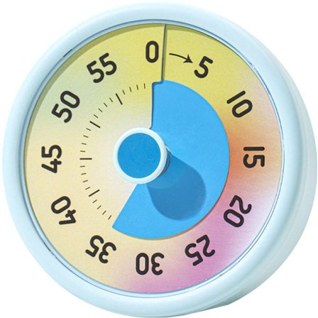 Timer, Visuell Timer för Barn, 60 Minuters Nedräkningstimer för Klassrum, Kontor, Kök, Pomodoro Timer, Matlagnings Timer, 11*5*11), Blå