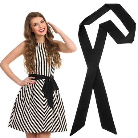 (pow yeah!) Bælte Taljebælte Stofbælte Dame Morgenkåbe Bindebælte Rosetbælte Dekorativt Bælte Til Formelle Kjoler Morgenkåber