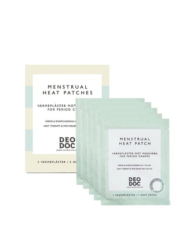 DeoDoc Menstrual Heat Patches, Medicin & Pleje, Plastre, Smerteplastre