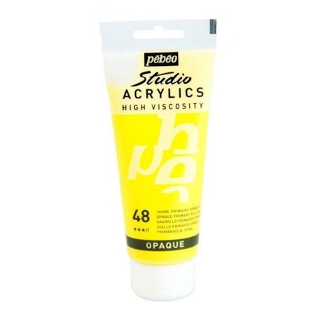 Akrylfärg - Pébéo - Studio - Primärgul - 100 ml - Satin