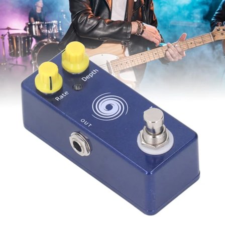Multi Effekt Gitarpedal Aluminiumlegering Elektrisk Gitar Effektpedal for Opptreden DC 9V 12mA