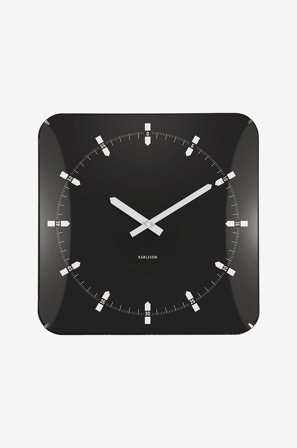 Karlsson - Vægur Sucinto Dome - Sort - Vægure og bordure - Fra Homeroom