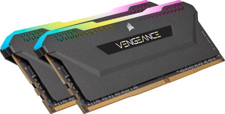 Corsair Vengeance RGB PRO SL - DDR4 - sett - 32 GB: 2 x 16 GB - DIMM 288-pin - 3200 MHz / PC4-25600 - ikke-bufret