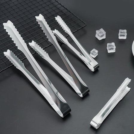 10 stk. Sukkerklyper i rustfritt stål Mini klyper for mat Godteri Brød Kake[YD]