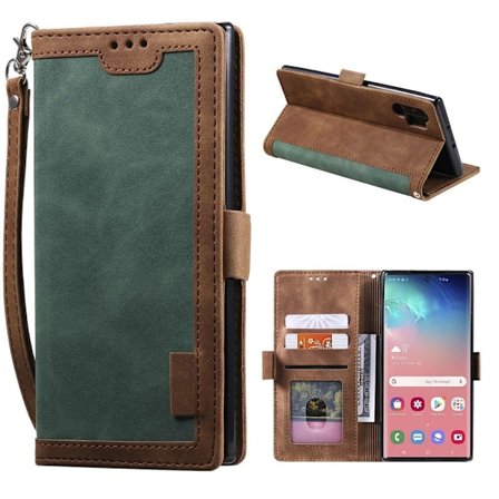 Suburbian läder Samsung Galaxy Note 10 Plus fodral - Grön