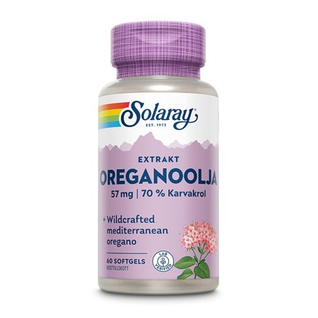 Solaray Oreganoolje 60 kapsler