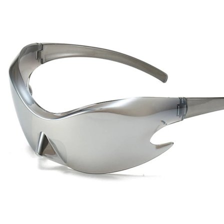 Y2K Sports Sunglasses Women 2023 Trends Punk Sun Glasses Men Retro 2000's Luxury Brand One Piece Special-shaped Sunglass Shades