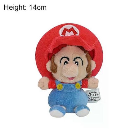 AGame Mario Plyschdocka Söt Mario Luigi Princess Peach Daisy Rosalina Elefant Bowser Bowser Jr Vivian Ninji Gosedjur