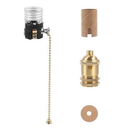 1 Sarja Vetoketjullinen Valaisin E27 Vetokytkin Lampunpidike Kattovalaisimen Pistorasia Tarvike