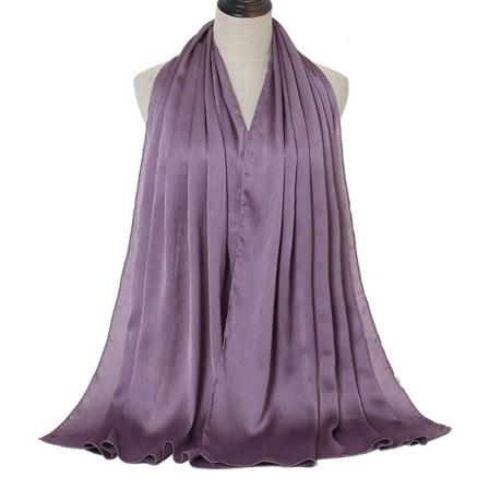 Comfort Dam Scarf Shawl 2022 Vår och höst Vanlig naturlig rynka Andas 18# purple 180-75cm