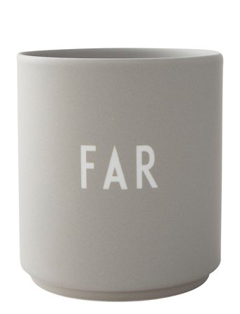 Favourite Cup Grey Design Letters