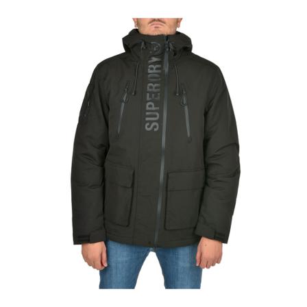 Superdry, Winter Jackets Zwart, Heren, Maat:L