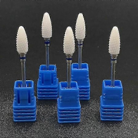 Huamade 5 stk. Dental Lab Kugleformet Zirkonia Keramiske Bor Til Mikro Motor Polermaskine