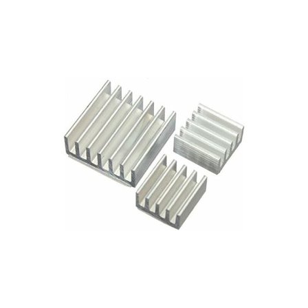 12-delad kylfläns i aluminium, kompatibel med Raspberry Pi Model B 3 / PI 2 Model B / PI B+ (B Plus) longziming