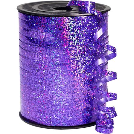 Lila, 450 m för att krulla lockar, hår, blomsterhandel blommor (1 rulle)