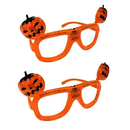 2st europeiska och amerikanska Halloween LED-blixtpumpaglasögon G