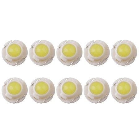 10 stk T3 LED 1 SMD 12V Bil Dashbord Indikatorlampe Interiør Leselys Pærer