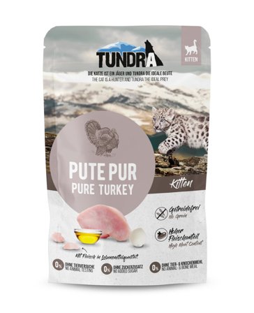 Tundra Pouch Kitten Kalkun 16x85g - Våtfôr