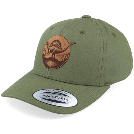 Kinder Kiddo Cap - Grün adjustable Cap - Kinder Stegosaurus Patch Olive Adjustable @ Hatstore
