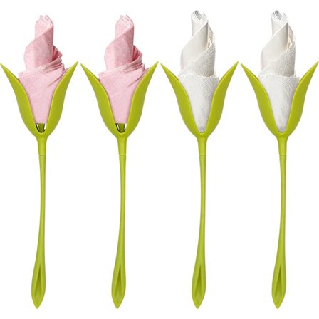 4 stk. Blomstformet Serviettholder Kreativ Blomst Serviettholder