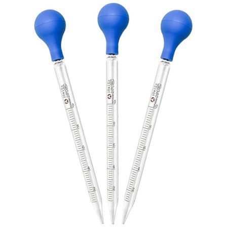 3 stk. glas pipetter, til apotek, parfume, laboratorium, hospital, kemi_Særlige gaver