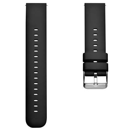 Black 22 mm Silicone Quick-release Watch Straps for Men - Watch straps