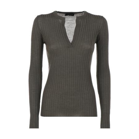 Roberto Collina, Sweater Groen, Dames, Maat:L