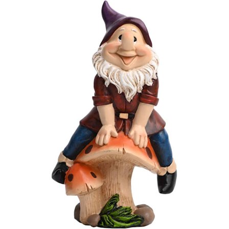 Morsomme Hagegnom Statuett Figurer Utendørs Gnom Statue Dekor